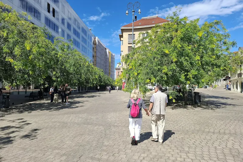 Piazza Europa nel centro di Zagabria