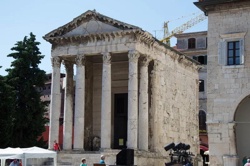 The Temple of Augustus in Pula